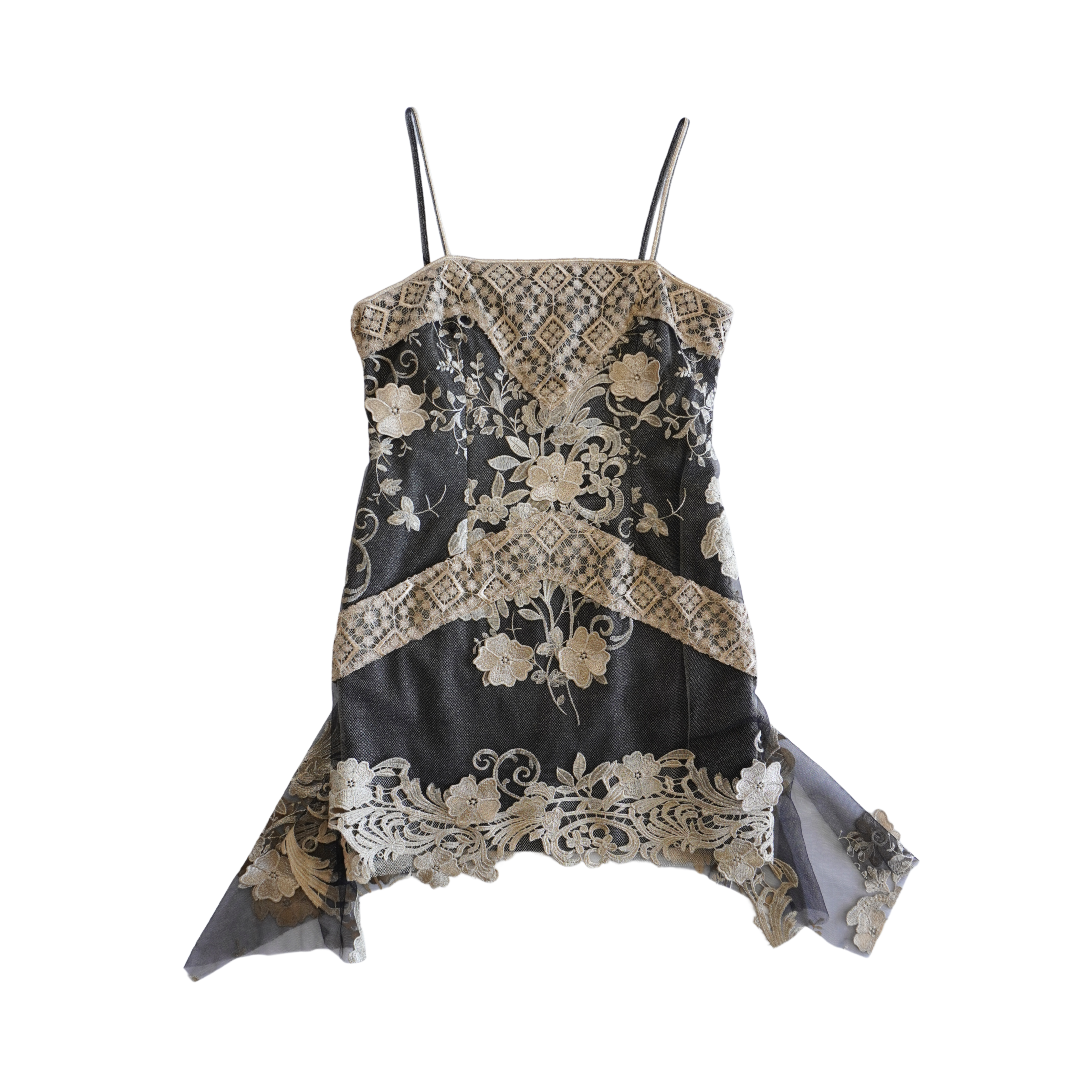 Anna Sui Lace Mini Dress - Women's 8 Anna Sui Lace Mini Dress - Women's 8