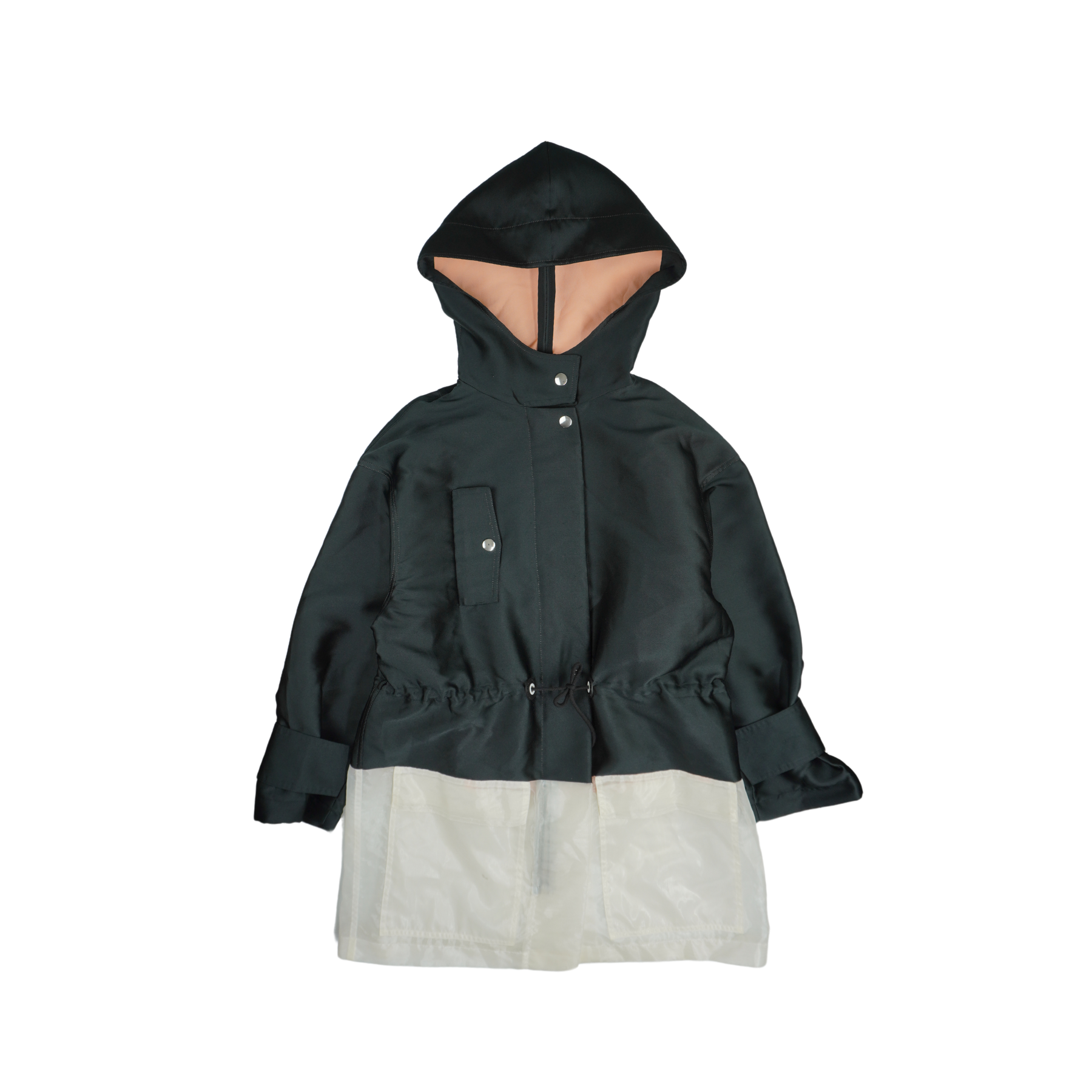 Balenciaga black raincoat shop