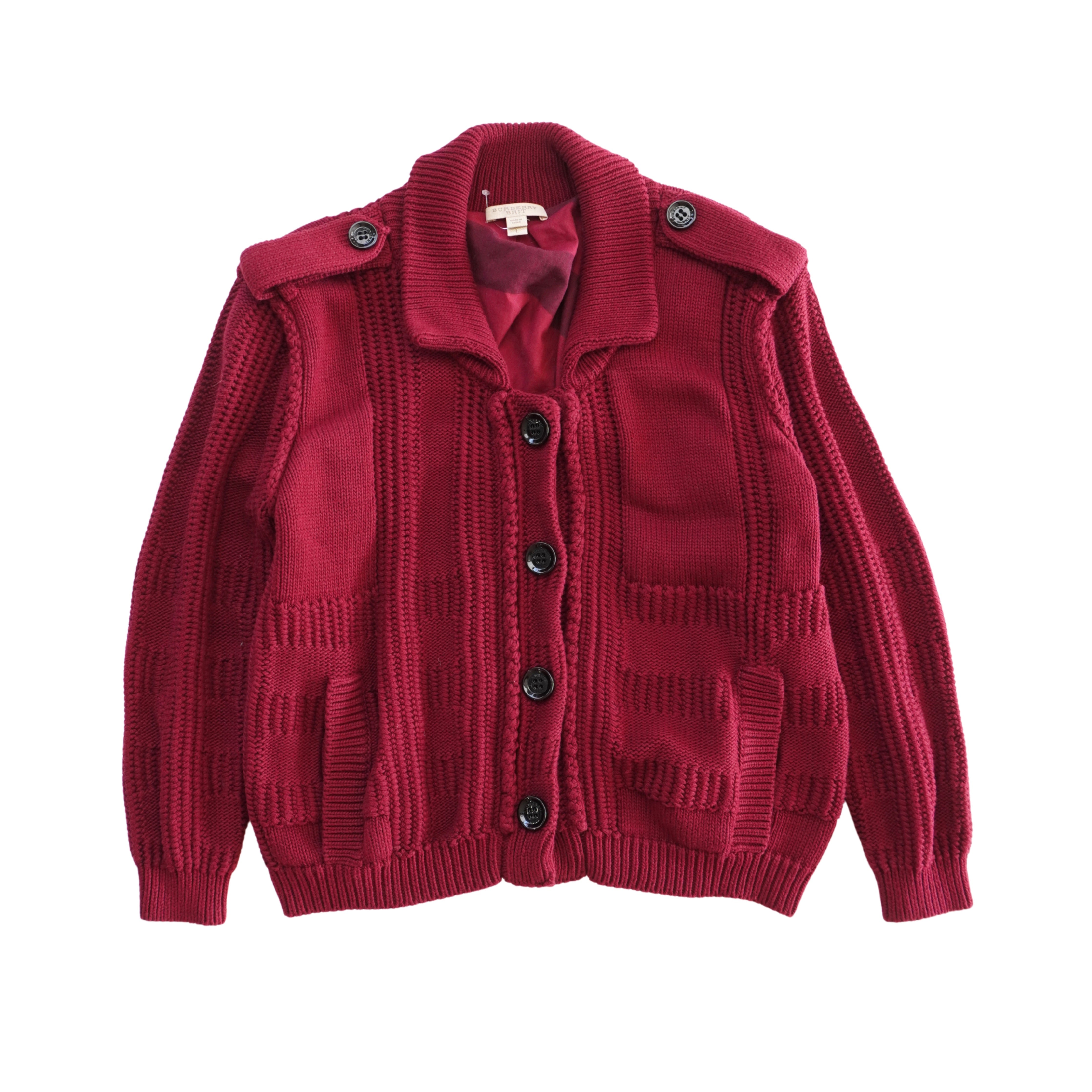 Burberry Brit Check Knit Jacket Women's L – Fashionably Yours