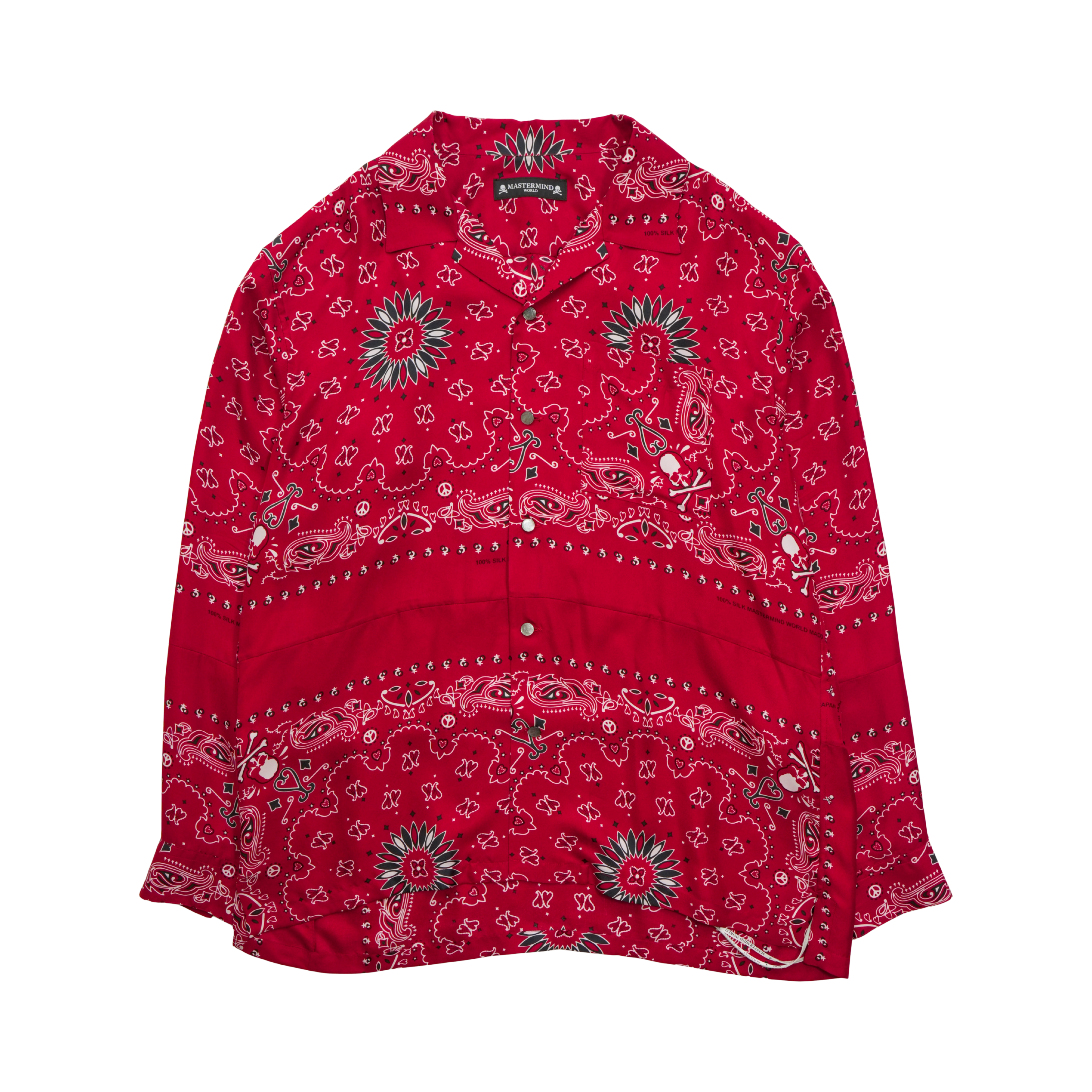 Mastermind World 'Bandana' Silk Shirt - Men's M – Fashionably Yours Mastermind World 'Bandana' Silk Shirt - Men's M – Fashionably Yours