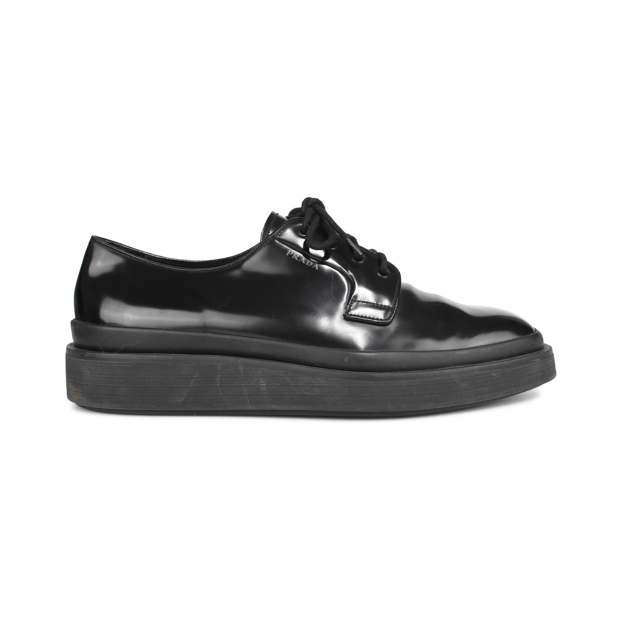 Prada Platform Prada Men's Shoes Dress Prada Denim Leather