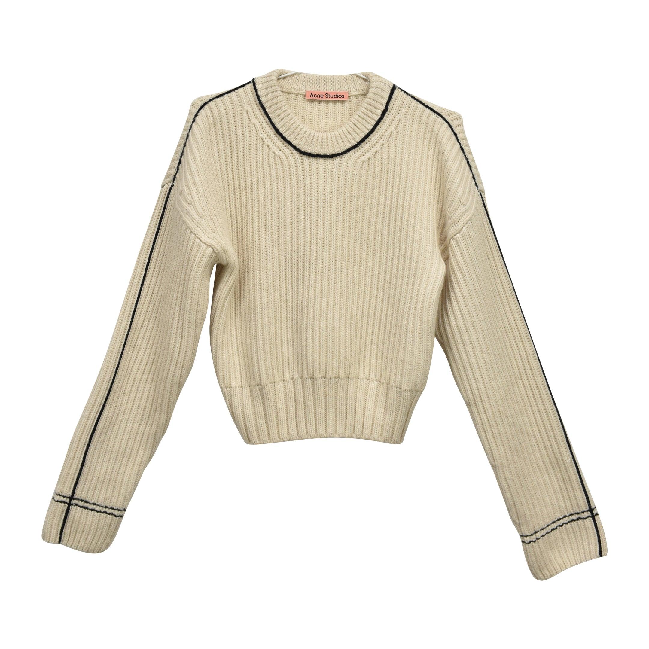 Acne studios outlet ribbed wool sweater