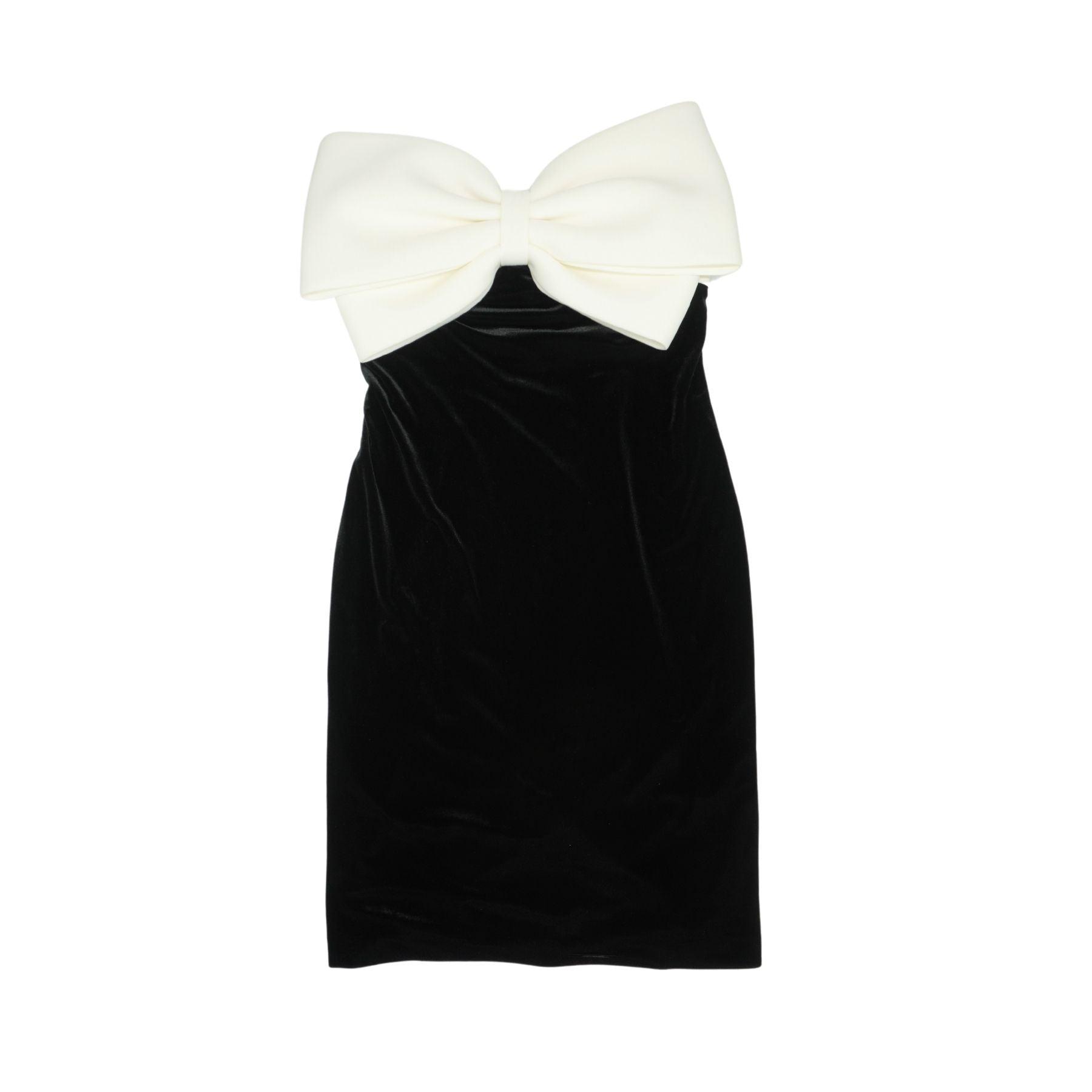 badgley mischka black and white dress Jewel Badgley Mischka Maya Strapless Lace Midi Dress - 10