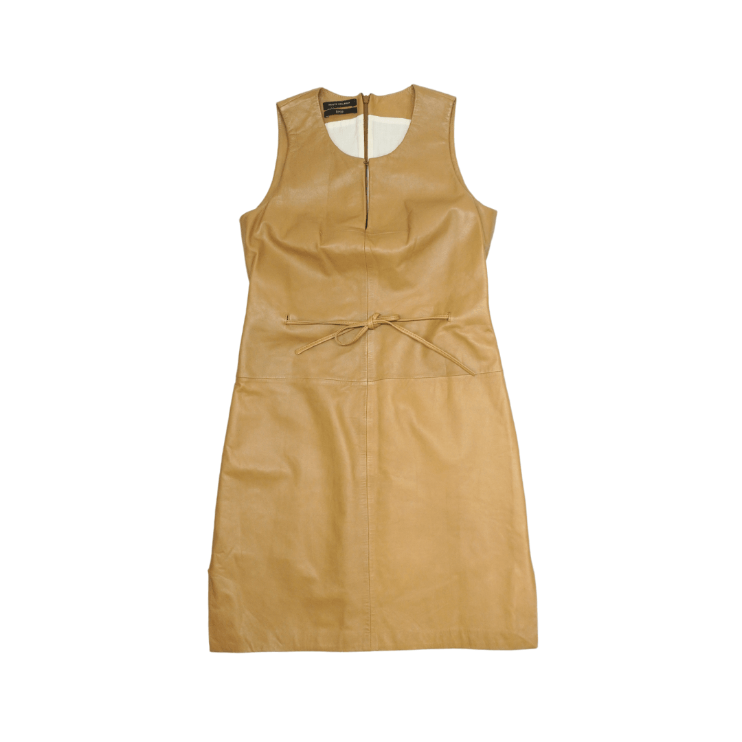 boss leather dress Hugo Boss HUGO BOSS Faux-leather shirt dress with broderie anglaise 398.00
