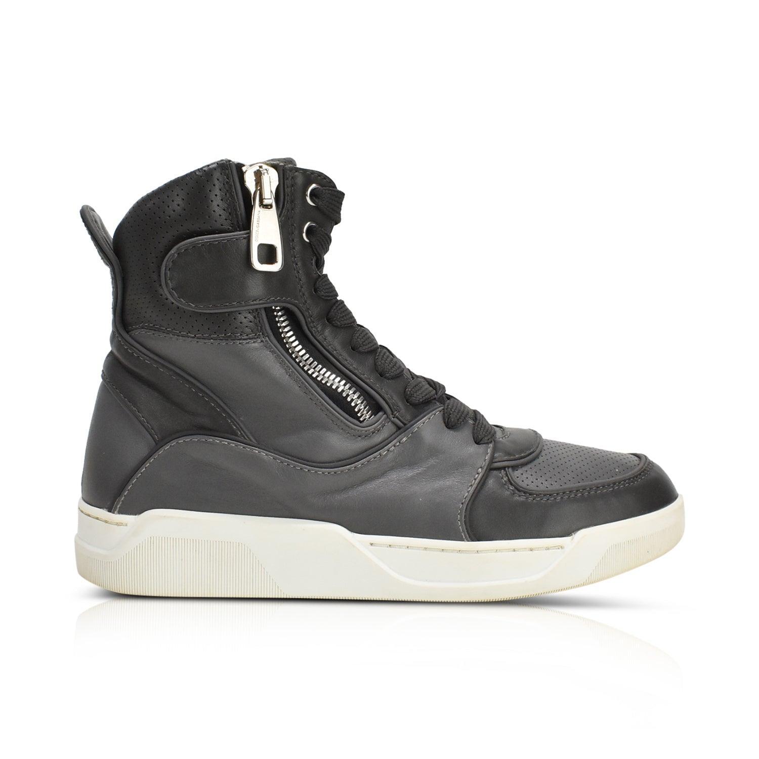 High Top Dolce And Gabbana Trainers Black Dolce Gabbana Black Logo