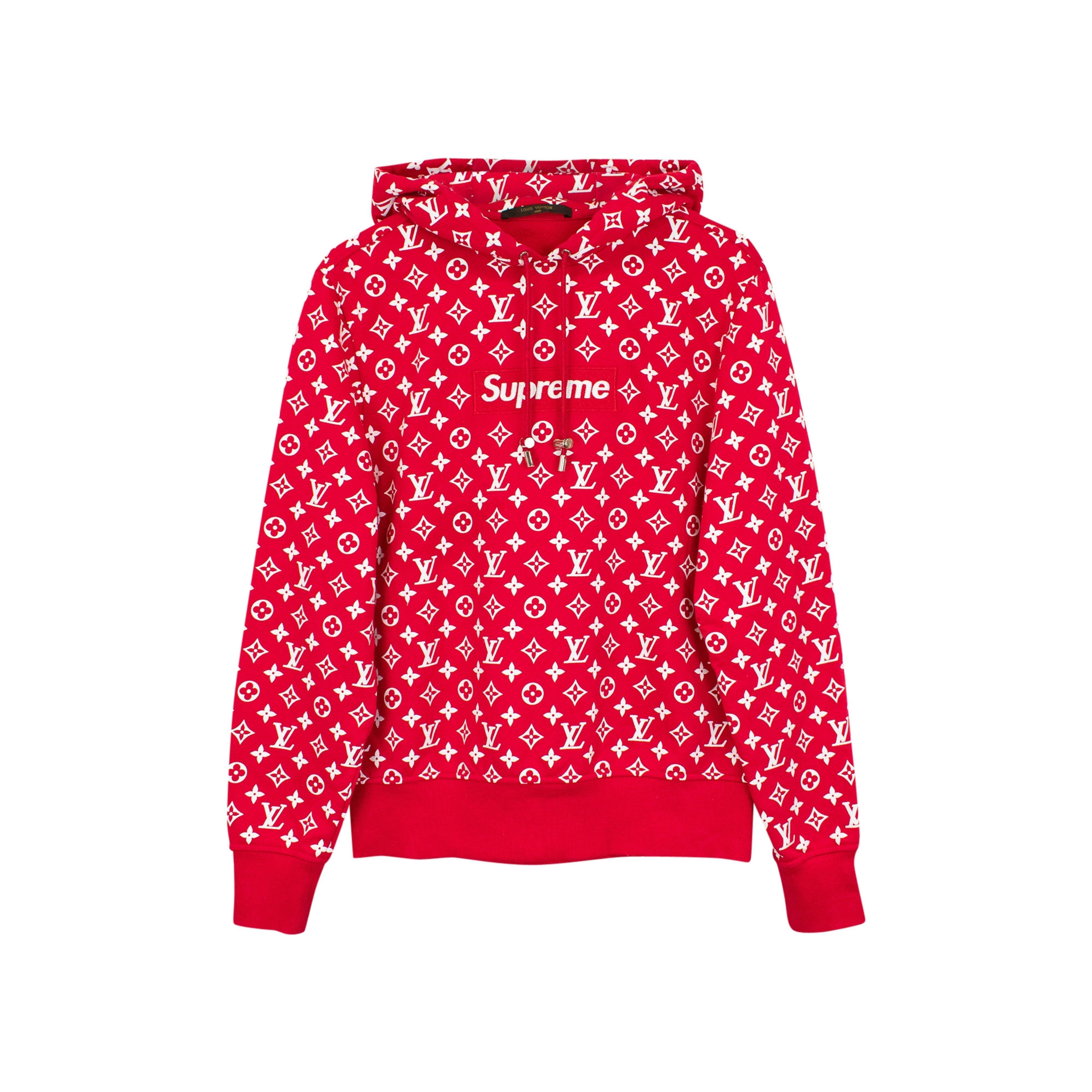 Sweatshirt Louis Vuitton x Supreme Red size XXS International in Cotton -  24805451