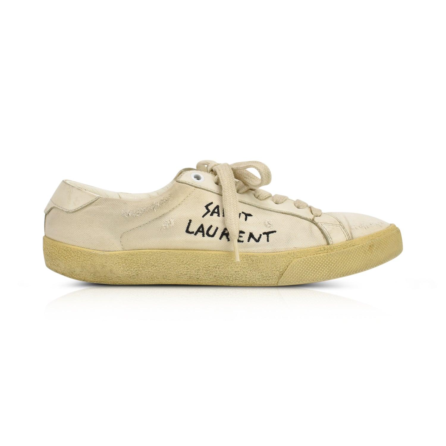 Saint laurent sales distressed sneaker