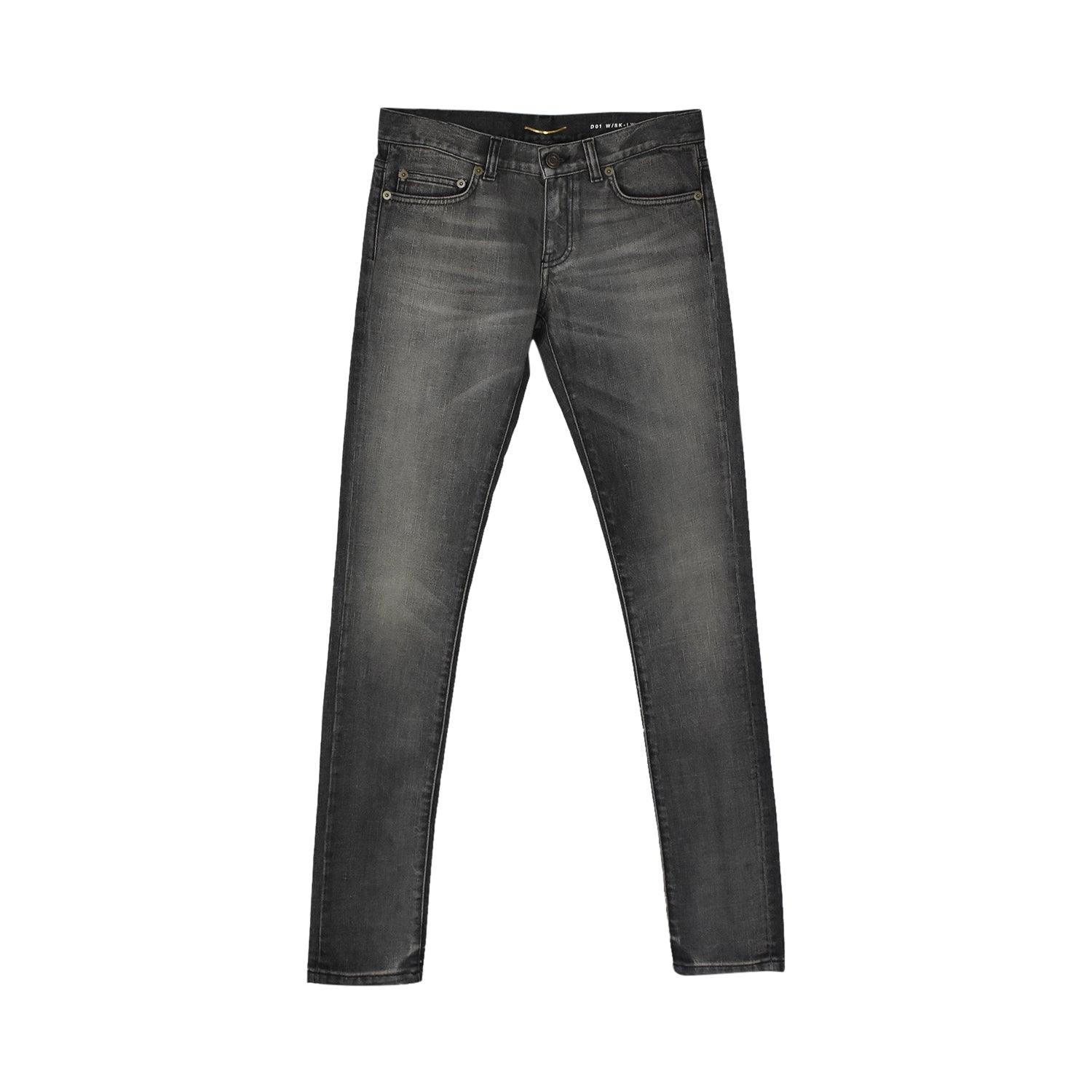 Saint laurent gray skinny shops jeans