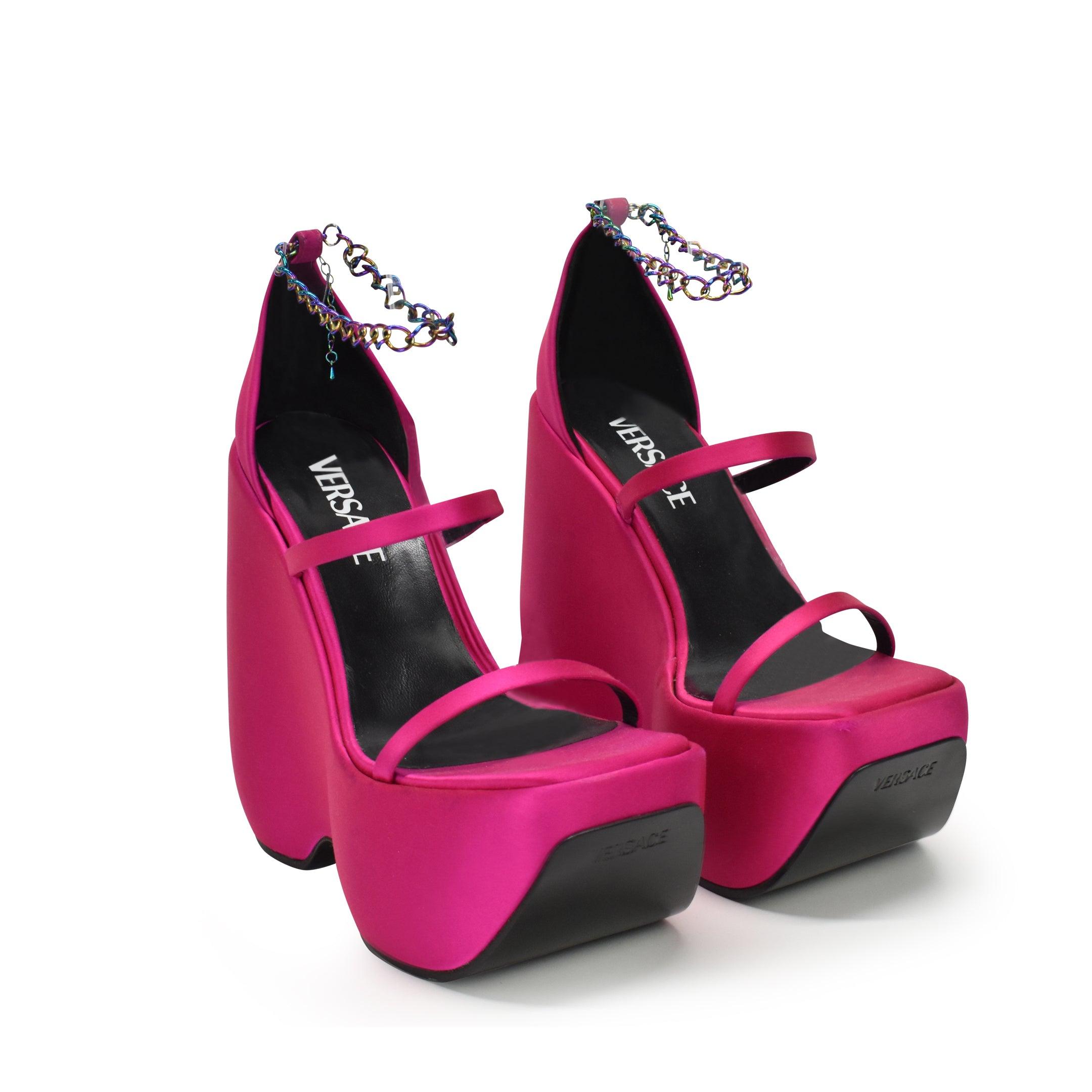 Versace 'Triplatform' Heeled Sandals - Women's 36 - Fashionably Yours