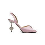 Mach & Mach 'Crystal Heart Slingback Sandals' - Women's 37.5