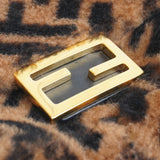 Fendi 'Zucca Shearling Mini Baguette' Bag