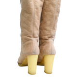 Gucci Suede Monogram Boots - Women's 11