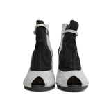 Margiela Glitter Ankle Strap Boots - Women's 36.5