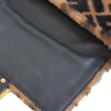 Fendi 'Zucca Shearling Mini Baguette' Bag