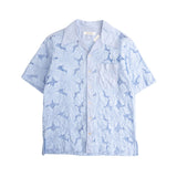 Wales Bonner 'Highlife Bowling Embroidered Eyelet' Shirt - Men's 52