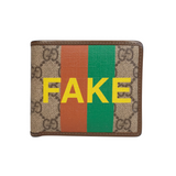 Gucci 'Not Fake' Bi-Fold Wallet