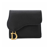 Christian Dior 'Saddle Lotus' Compact Wallet
