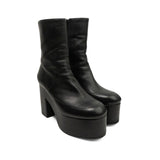 Dries Van Noten Leather Platform Boots - Women's 36.5