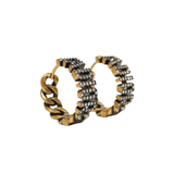 Christian Dior 'J'Adior' Crystal Hoop Earrings