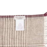 Brunello Cucinelli Houndstooth Cashmere Scarf