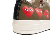 Converse x CDG PLAY 'Chuck 70 Multi Heart' Sneakers - Men's 44