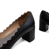 Chloe 'Lauren' Scalloped Pumps - Women's 37.5