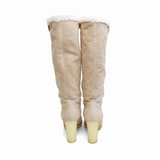 Gucci Suede Monogram Boots - Women's 11