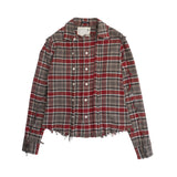 R13 'Frayed' Checkered Blouse - Women's XS