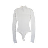 Skims 'Pointelle Knit Turtleneck Bodysuit' - Women's XS