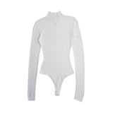 Skims 'Pointelle Knit Turtleneck Bodysuit' - Women's XS