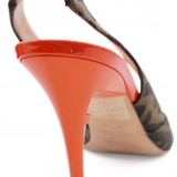Fendi Zucca Slingback Heels - Women's 37.5