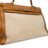 Hermes 'Toile Kelly Retourne 35' Handbag