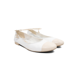 Chanel Pearl Strap Flats - Women's 38