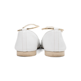 Chanel Pearl Strap Flats - Women's 38