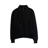 Prada Long Sleeve Virgin Wool Polo - Men's 44