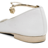 Chanel Pearl Strap Flats - Women's 38