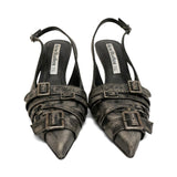 Acne Buckle Detail Slingbacks - Women's 38