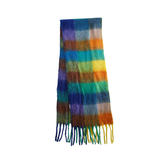 Acne Studios Multicolour Check Mohair Scarf