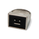 Acne Studios 'Face Logo' Enamel Ring