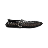 Alaia Fishnet Ballet Flats - Women's 38