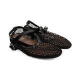 Alaia Fishnet Ballet Flats - Women's 38