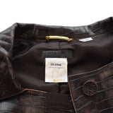 Alberta Feretti Leather Jacket - Women's 42