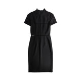 Alexander McQueen Black Short Sleeve Dress - Women's 42