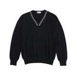 Alexander McQueen Beaded V-Neck Sweater - Women's L