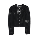 Alexanderwang.t Grid Knit Cardigan - Women's S