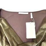 Helmut Lang 'Draped Velvet' Midi Dress - Women's XS