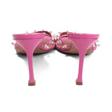 Amina Muaddi Crystal Sandals - Women's 38