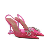 Amina Muaddi 'Rosie' Slingback Heels - Women's 40.5