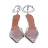 Amina Muaddi 'Julia Glass' Pumps - Women's 38.5