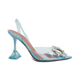 Amina Muaddi 'Begum' Crystal Slingbacks - Women's 37.5